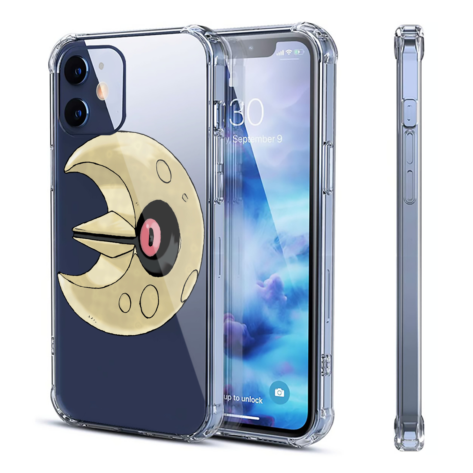 （画像用） ポケットモンスター Pokémon 【iPhone 12シリーズ対応】透明スマホケース（クリアソフトケース）